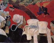 Paul Gauguin the vision afer the oil painting